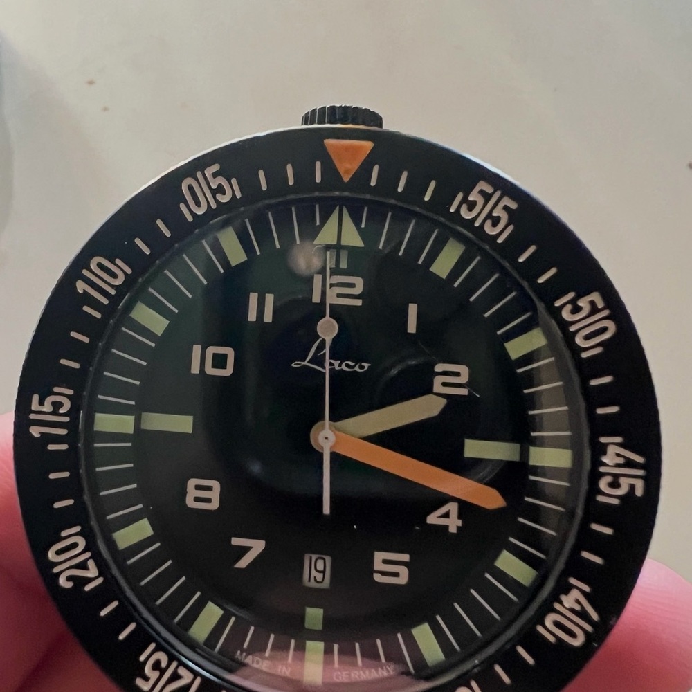 Laco Black and Orange Watch